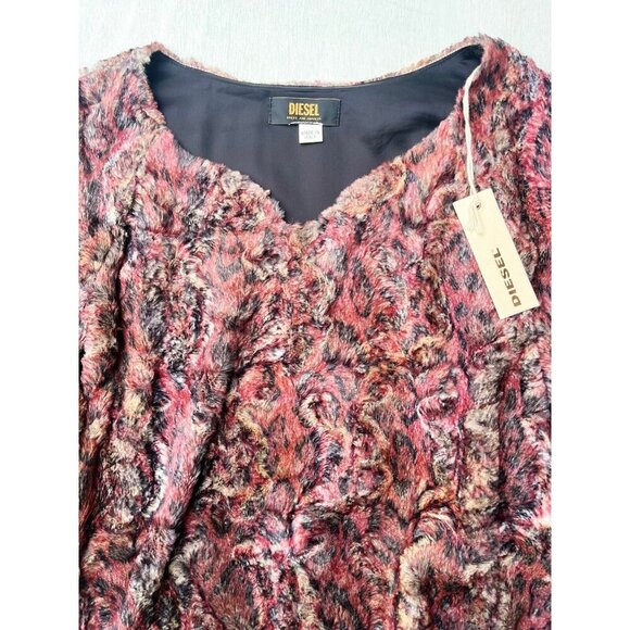 Diesel Women's F-Riga 3/4 Sleeve Sweatshirt V-Neck Sweater Size Small $248 Italy - Picture 6 of 16